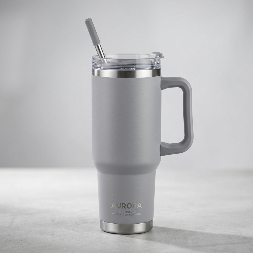 Illustrative 40oz tumbler input